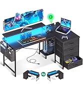 Amazon | AODK パソコンデスク ゲーミングデスク 引き出し&キーボード